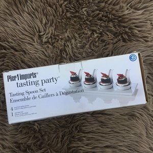 BNIB Pier One white porcelain tasting spoon set